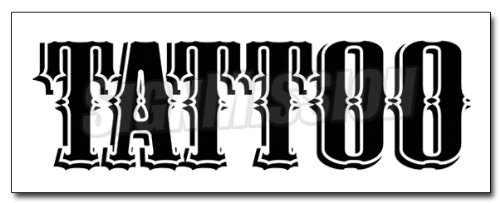 36" Tattoo 2 Decal Sticker Shop Artist Gun neon