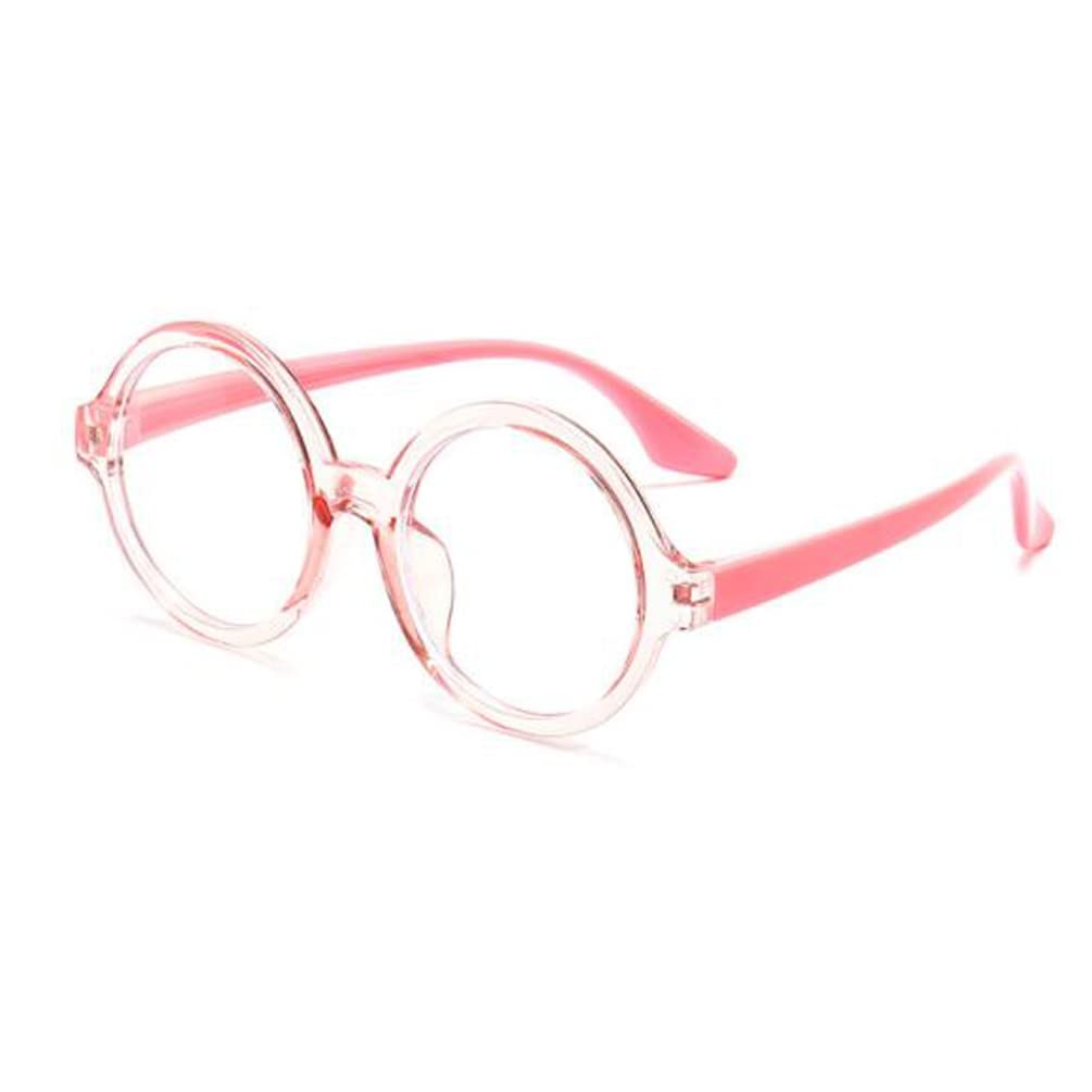 Weloveushop Oval Childrens Anti-Blue Light Glasses Silicone Legs Internet Class Goggles Flat Glasses