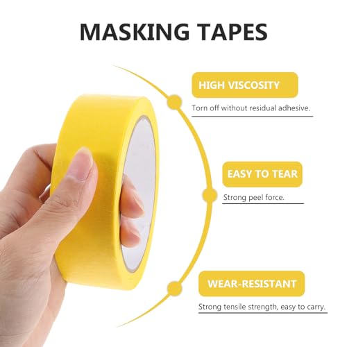 Image of Baluue 4rolls Masking Tape for Painting DIY Crafts Home Projects Surface Protection for Walls