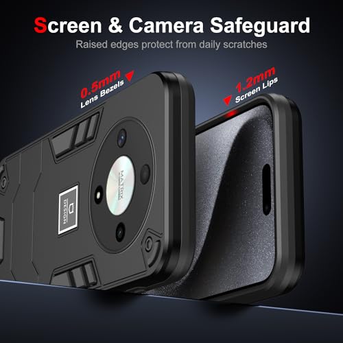 Coque Honor Magic5 Lite et X9a protection double couche noire