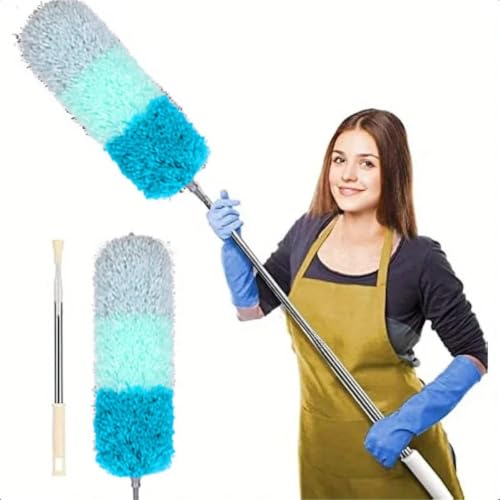 Plumero Cepillo for Polvo retráctil de 1 Pieza, Gira for Lograr un diseño más Esponjoso y sacude el fácilmente, electrostático for partículas Finas