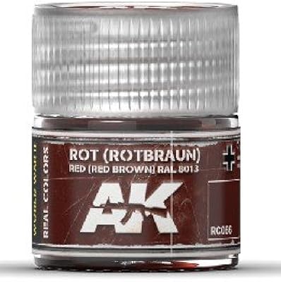 Real Colors: Red Brown RAL8013 Acrylic Lacquer Paint 10ml Bottle