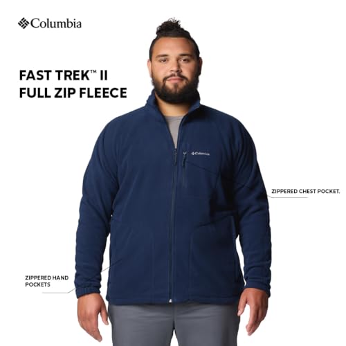 Image of Columbia Men Fast Trek II Fleece Hiking and Trekking Jacket| Standard Length