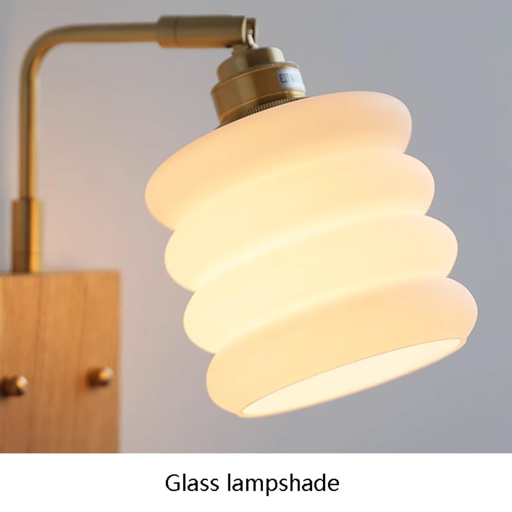 Productores de Pared de Vidrio de Personalidad, Luces de Montura de latón Interior, Accesorio de iluminación de la Cama del Dormitorio japonés, balcón de baño nórdico lámparas Ajustables