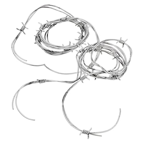 SAFIGLE 2 Piezas Alambre Falso De Púas Para Fiesta De Halloween Decoración De Cadena Simulada Para Disfraces Y Bromas Espeluznantes