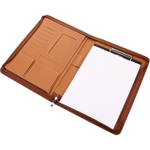 Porte-documents zippé élégant avec organiseur pour professionnels