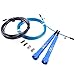 Ryher Corda per Saltare Velocita - Jump Rope Veloce- Professionale Crossfit, Double Under, Boxe, Allenamento Fitness (Blu)