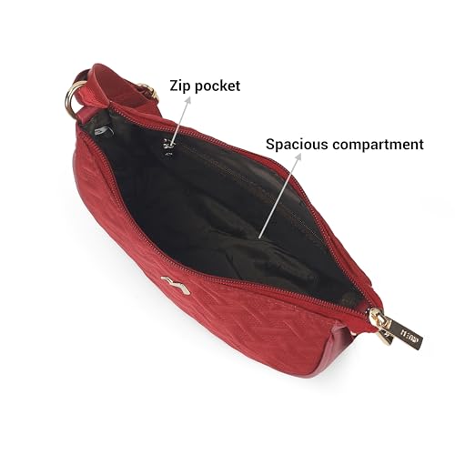 Image of Metro Women Casual Fabric Soft Body Zipper closure Quilted Sling Bag