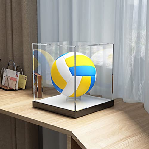 YCKJKJZG Baseball Acryl Vitrine, UV Protected Acrylic Square Baseball Holder, Clear Cube Autograph Memorabilia Ball Display Cases, Acryl Vitrine Schaukasten Official Size Baseball Display Box Cover