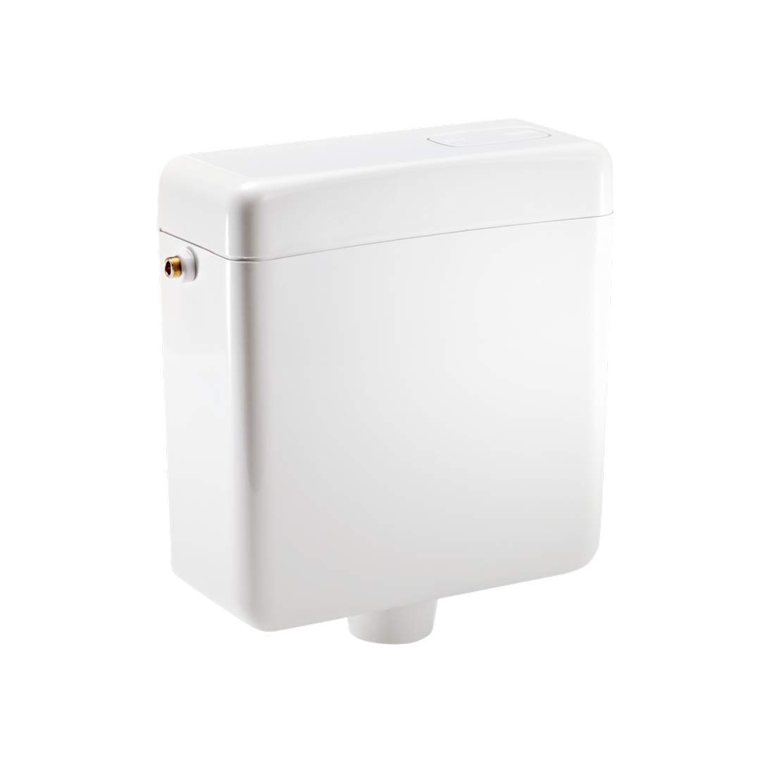SANIT Cassetta di scarico junior (6L) sospesa in profondità con valvola angolare, colore: bianco