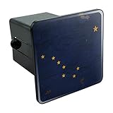 GRAPHICS & MORE Rustic Alaska State Flag Distressed USA Tow Trailer Hitch Cover Plug Insert