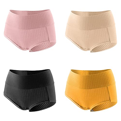 Culotte de bikini respirante taille haute WENJUN, sous-vêtement coton extensible taille M