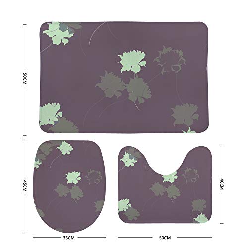 Ensemble tapis de bain baleine en velours de corail de qualité supérieure
