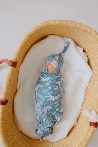 Image of Copper Pearl Swaddle Blankets for Newborns | Soft Stretchy Receiving Blankets for Boys and Girls | Large 46 x 46 Inch Baby Blankets | Lightweight and Breathable Swaddles | Jurassic Park
