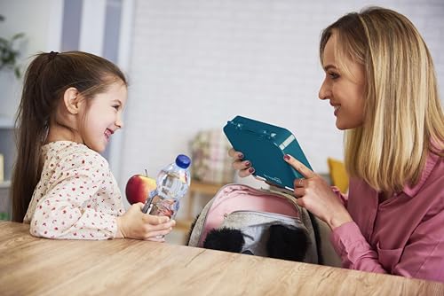 My Vesperbox – Len - Bento Box Kinder - Lunchbox mit 4+2 Fächern - extrem robust – Brotdose – Brotbox ideal für Kindergarten und Schule… (Petrol)