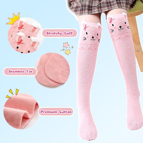 Girls Knee High Socks Gifts Cute Cotton Mid Calf Long Boot Socks Stocking Stuffers4
