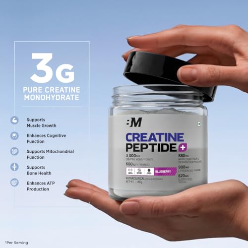 Image of Bigmuscles Nutrition Creatine + Peptides [180g, Orange Crush] | Creatine Powder with Superior Grade Magnesium, Electrolytes, Tyrosine, Theanine & Vitamin D3