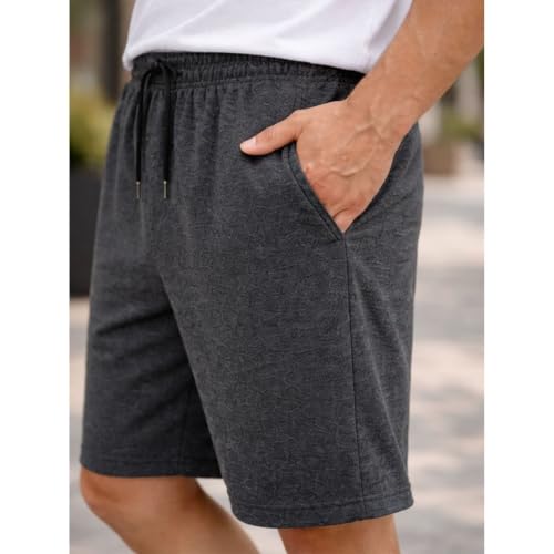 Image of KART BLACK Plus Sizes Men's Cotton Knee Length Shorts(M,L,XL,XXL,XXXL,4XL,5XL Shorts)| Casual and Night Wear Mens Shorts