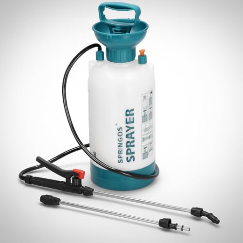 SPRINGOS Pulvérisateur à pression 2 buses de pulvérisation 8 litres