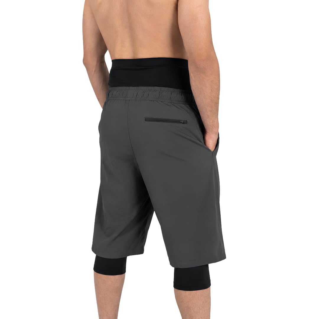 Modesty Awrah - Bañador largo para hombre, secado rápido, protección UV, para playa, piscina, public islámico