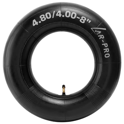 AR-PRO 4.80/4.00-8 Heavy Duty Inner Tube with TR87 Angled Valve Stem for Wheelbarrows Wagons Mowers Hand Trucks Go Kart and More 480/400-8 4.80-8 Tires (1-Pack)
