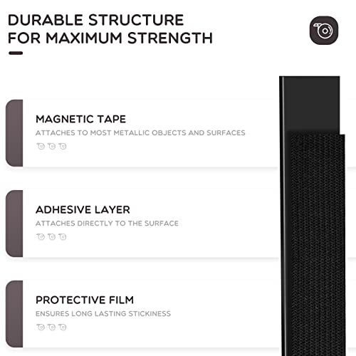 3 Pcs Magnet Tape Roll (0.75 Inch Wide X 26 Feet Long) Magnetic Tape Dispenser Adhesive Magnetic Tape Flexible Magnetic Strip With Adhesive Backing And Tape Dispenser For Diy Board Home Office #TOP2