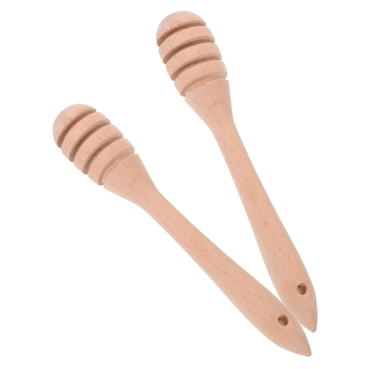 BRIGHTFUFU 2pcs Honey Stick Stir Accessory Wood Honey Dippers Kitchen Honey Dipper Honey Dipper Stick Convenient Honey Dipper Home Honey Rod Honey Stirring Rod Honey Spoons Wooden re-usable