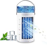 Contenido del paquete portatil, uso fácil y conveniente: 1 mini ventilador de aire acondicionado, 1 USB tipo C, 1 manual de instrucciones. Con un cable tipo C y un asa de transporte portátil, se puede utilizar en varias fuentes de alimentación y puede llevarlo a cualquier lugar para su uso doméstico, oficina, camping, etc. Si tiene algún problema al utilizar nuestro producto, no dude en contactarnos.