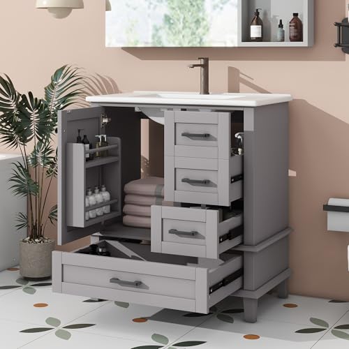 Easexcy 76 x 46 x 83,5 cm, mobile da bagno