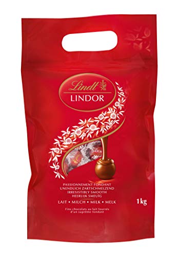 Lindt Lindor Bolsa 1Kg Bombones de Chocolate con Leche