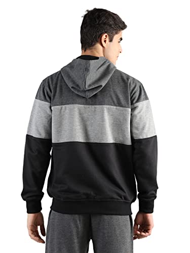 Image of CHKOKKO Men Winter Sports Running Zipper Stylish Jacket Anthra 3XL