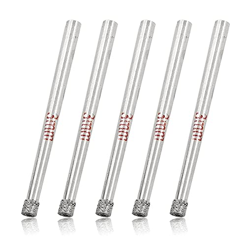 Image of Luomorgo 12Pcs 3mm /1 /8 inch Diamond Hole Saw | 1 /5 inch Cutting Depth, For Glass Ceramic Marble Porcelain Tile, Granite Quartz Gemstone, Diamond Drill Bits