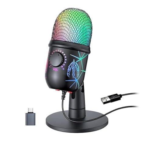 zealsound Gaming Microphone, Computer USB Microphone for PC