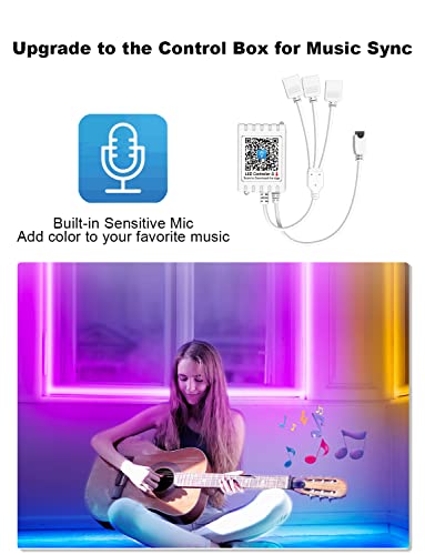 Daybetter 150Ft Led Lights For Bedroom, Smart Led Strip Lights With App Control And Ir Remote, Music Sync 5050 Rgb Led Light Strip For Home Decoration #TOP4