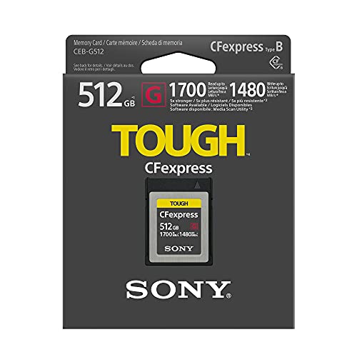 Sony 512Gb Tough Ceb-G Series Cfexpress Type B Memory Card With Sony Mrwg1T Card Reader Bundle (2 Items) #TOP3