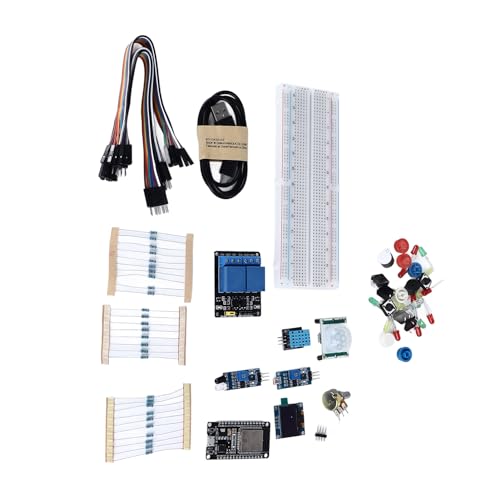 Placa de desarrollo con pantalla OLED kit de electrónica y luces LED diy 5