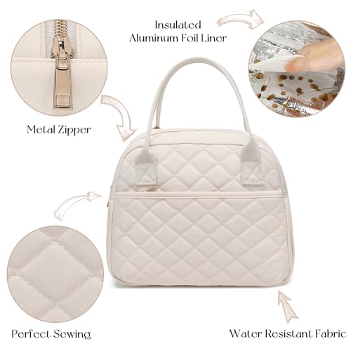 Camtop Lunch Box For Women Insulated Lunch Bag Lunchbox Cooler Thermal Leakproof Quilted Reusable Lunch Tote Bag For Work School Travel Picnic thumb #5