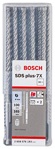 Flash Sale Bosch 2608576193 Hammer Drill Bit SDS-Plus-7 6mmx6.5In 30 Pcs Black Friday Clearance Bosch 2608576193 Hammer Drill Bit SDS-Plus-7 6mmx6.5In 30 Pcs