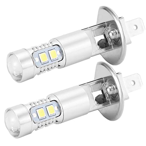 Ampoules LED H1 6000K Blanc - Pour Phares Et Antibrouillard - 12V - Super Lumineuses - Lot De 2 - 2