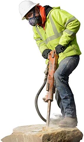 GVS SPR457 Elipse P100 Dust Half Mask Respirator with replaceable and reusable filters included, blue, m/l size - Image 10