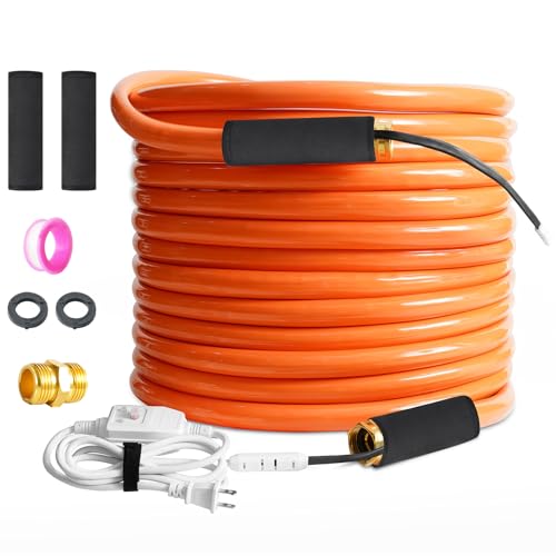 Image of Heated Water Hose for RV with GFCI Protection,Lead-free Heated Drinking Water Hose Anti-freeze Heated RV Small Hose for Home, Garden, Trailer, Lead-free, RV Accessories (25 FT)