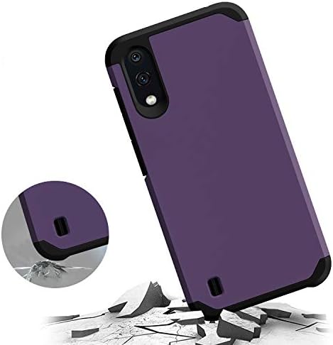 Starhemei Galaxy A01 Case (US Version), Shock Absorption Double Layer Rubber Case Full-Body Protective Case Cover for Samsung Galaxy A01 (Purple)
