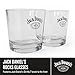 Jack Daniels Whiskey Glasses - Gift Set of 2 Licensed Old No 7 Glass Whiskey Tumbler 330 ml - 11oz Premium Whisky Glass Set - Birthday Presents, Gifts for Him, Boyfriend, Mens Gifts, Fathers Day