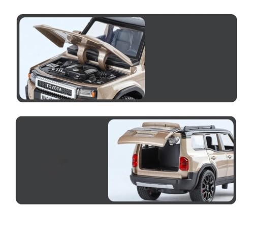 Modelo de Auto Toyota Prado Land Cruiser 2024 1:32 Blanco miniatura 5