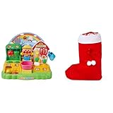 アガツマ(AGATSUMA) きって! ほって! ぬいて! とれたてアンパンマン農園【日本おもちゃ大賞2024 共遊玩具部門大賞・エデュケーショナル部門優秀賞】 (対象年齢:3歳以上) + クリスマス ラッピング袋 セット BL