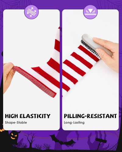 Century Star Toddler Stripe Knee High Socks Girls Long Tube Halloween Sock Kids Cotton Stocking3