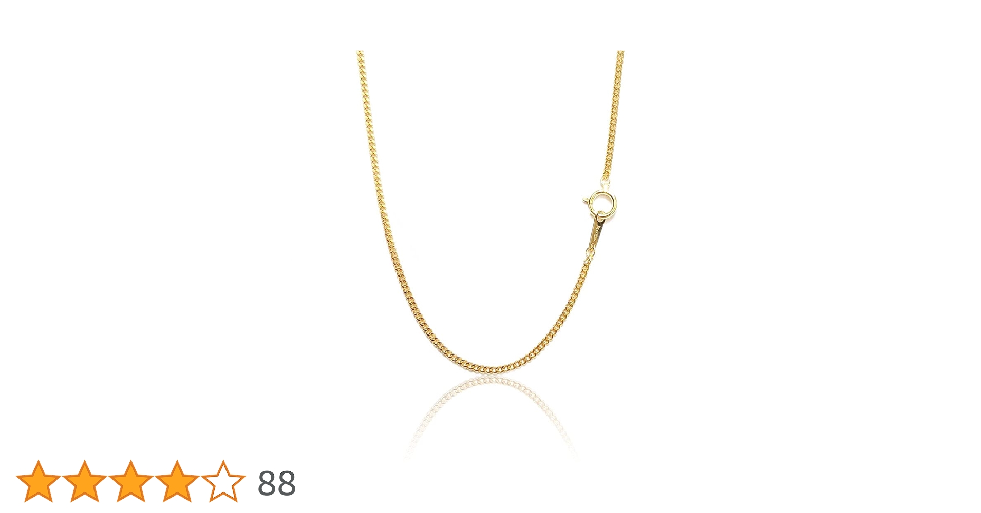 【価格破壊！早い者勝ち】K18ネックレス50cm10g（メッキではありません！） K18 18金 O リンク チェーン ネックレス 3.4mm幅 38cm～80cm