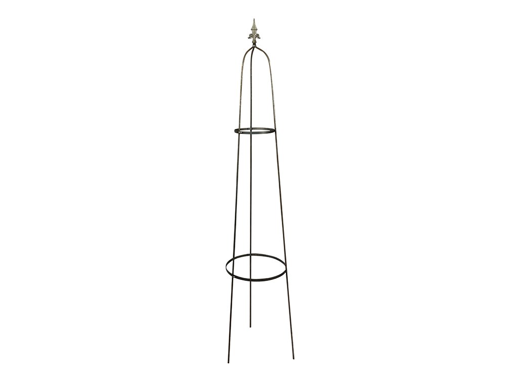 Garden Obelisk โ Made of Raw Steel, designed to rust โ Available in 1.3m or 1.6m tall โ Solid 1 Piece Structure - Made in the UK (Pair, 1.6)