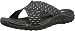 Skechers Women's Reggae Rootsy Vibe Flip Flop, Black/Silver, 9 M US