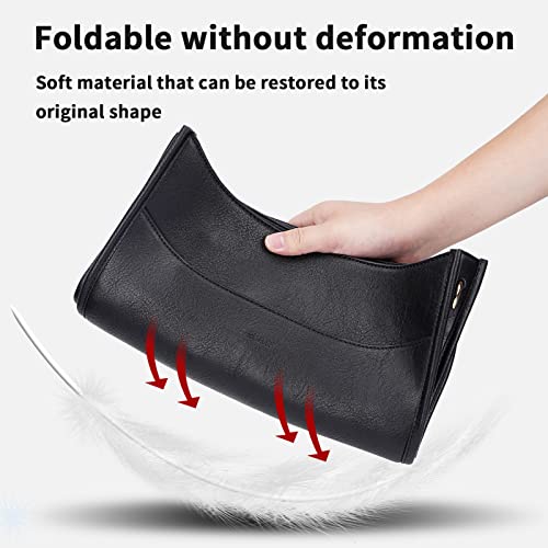 Image of HKCLUF Crossbody Bag for Women Vegan Leather Hobo Handbags Guitar Strap Purse Shoulder Bucket Bag with 2PCS Adjustable Straps
